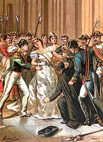 Dronning Isabella d. 2 af Spanien reddet af sit da hun blev for et attentat – Historiefacts